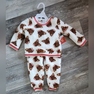Rudolph 2Pc Pc Infant Faux Fur Sweatshirt & Sweatpants Set